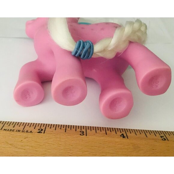 MLP Twice As Fancy Milky Way Pink Unicorn My Little Pony Figure Hasbro 1987 Vtg - Picture 7 of 7